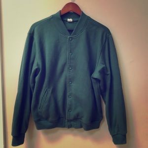 american apparel F499 varsity fleece sweater